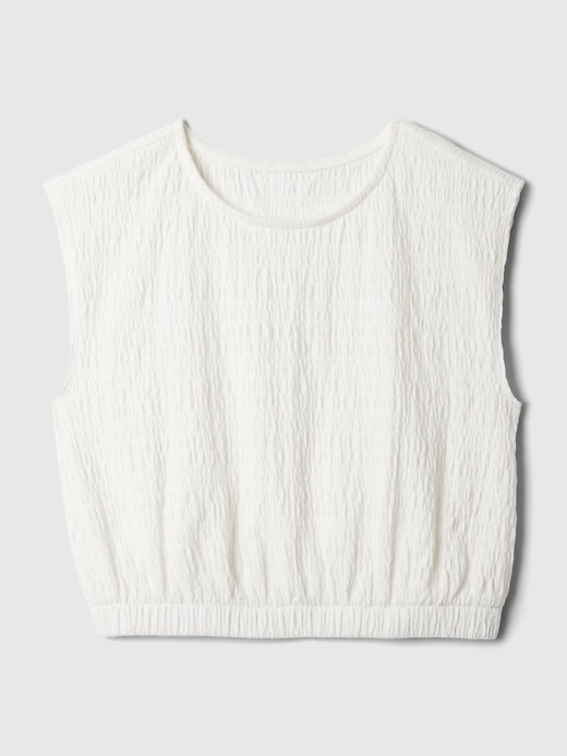 Image number 5 showing, Kids Smocked Cropped Muscle Tank Top