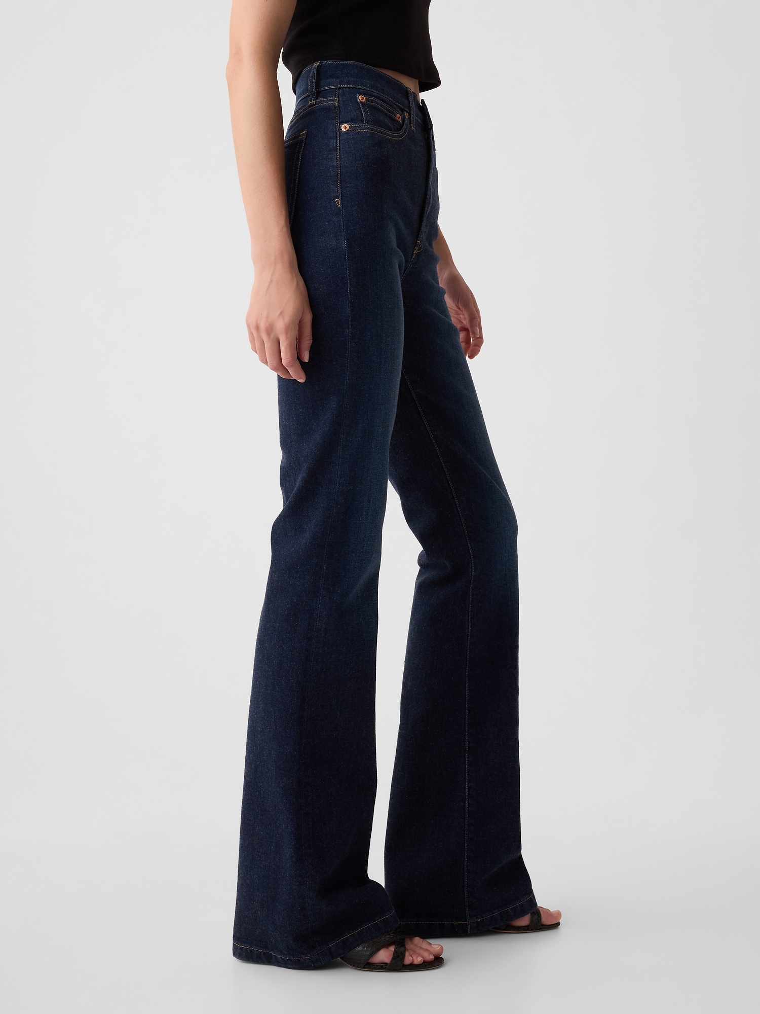 Bell-bottom jeans Flare jeans Wide-leg denim Women's retro jeans Vintage-inspired  pants 70s style