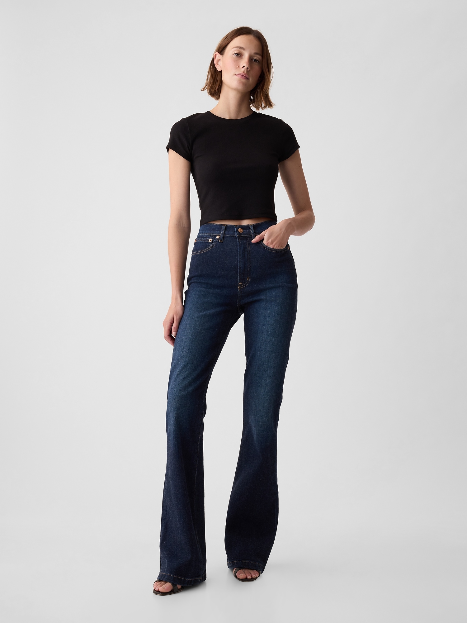 GAP 70s Flare Mid Varlet Jeans 2024, Buy GAP Online