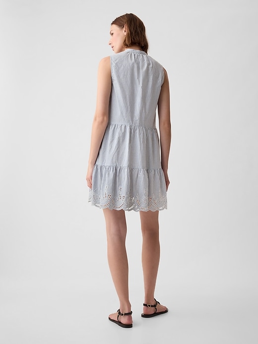 Image number 2 showing, Eyelet Mini Shirtdress