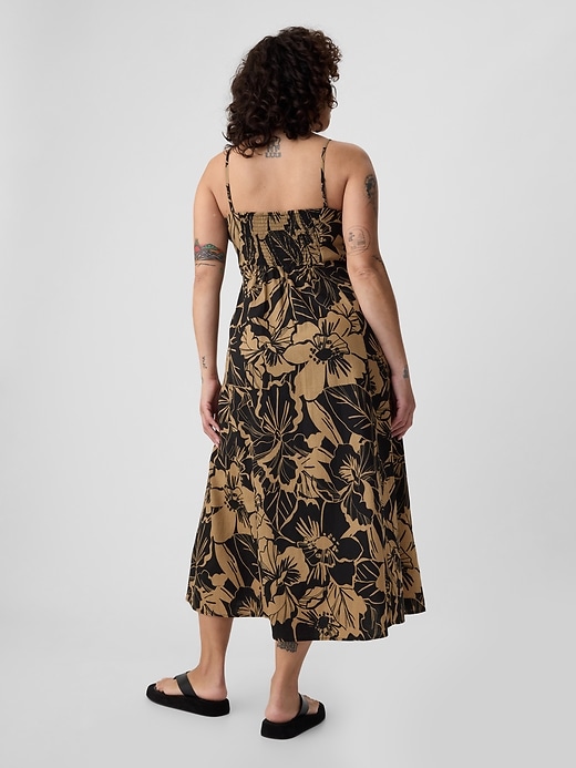 Image number 5 showing, Linen-Blend Midi Dress