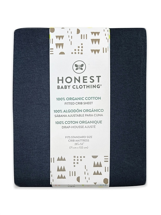 Image number 9 showing, Honest Baby Clothing Organic Cotton Fitted Crib Sheet
