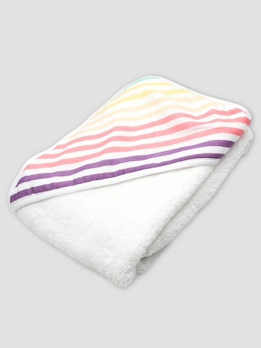 Image number 2 showing, Honest Baby Clothing Two Pack Organic Cotton Hooded Towels