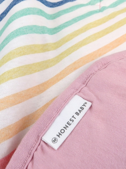 Image number 2 showing, Honest Baby Clothing Organic Cotton Reversible Baby Blanket