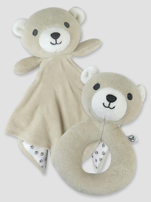 Image number 3 showing, Honest Baby Clothing Lovey and Rattle Set