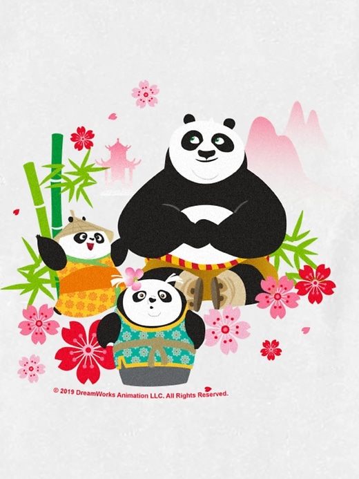 Image number 2 showing, Toddler Kung Fu Panda Spring Flowers Graphic Tee