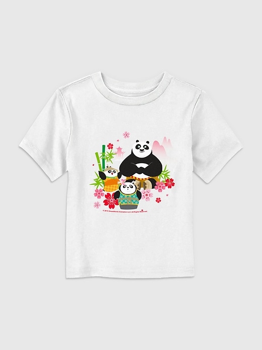 Image number 1 showing, Toddler Kung Fu Panda Spring Flowers Graphic Tee