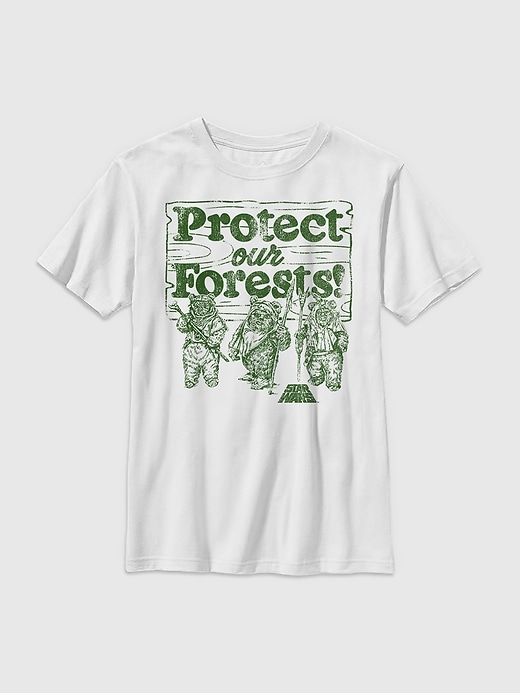 Image number 1 showing, Kids Star Wars Protect Our Forest Graphic Tee