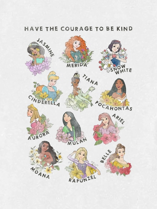 Image number 2 showing, Toddler Disney Princess Courage To Be Kind Graphic Tee