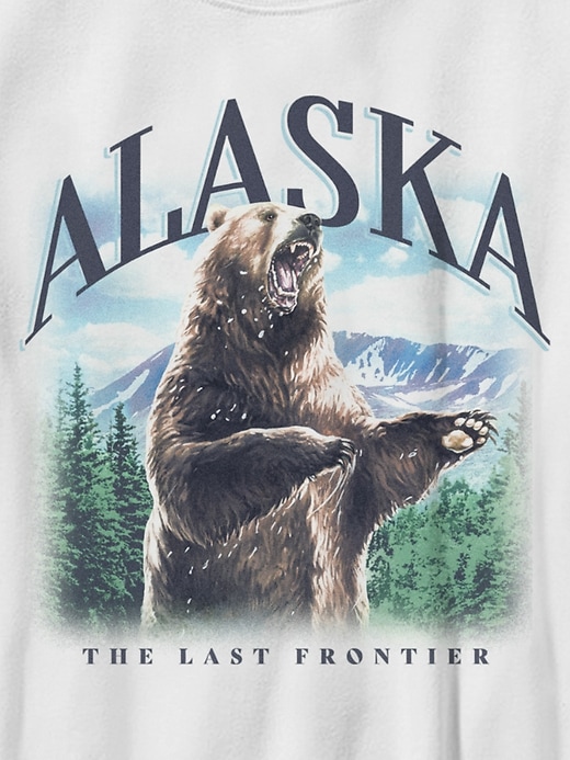 Image number 2 showing, Kids Alaska Last Frontier Bear Graphic Tee