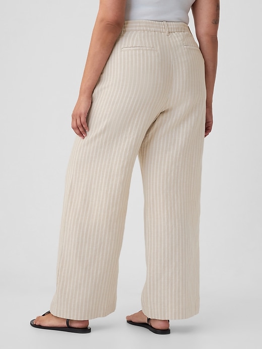 The gap 365 High Rise Linen Cotton Trousers｜TikTok Search