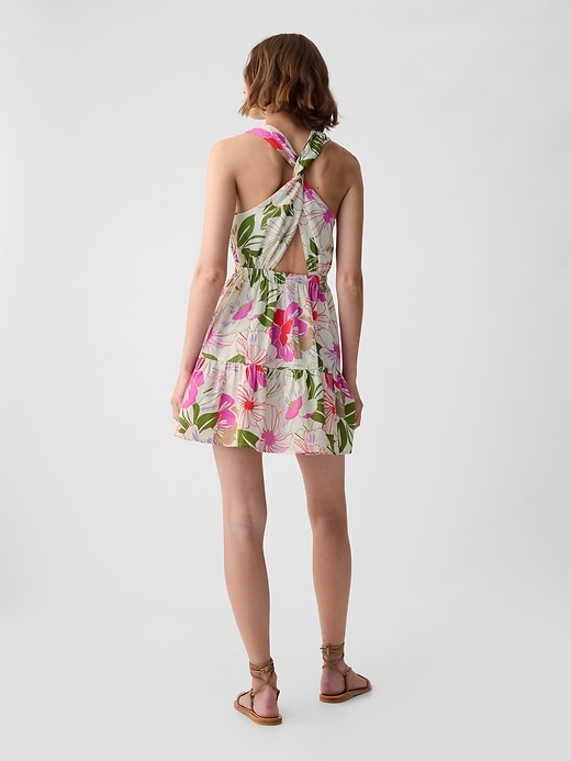 Image number 2 showing, Twist-Back Mini Dress