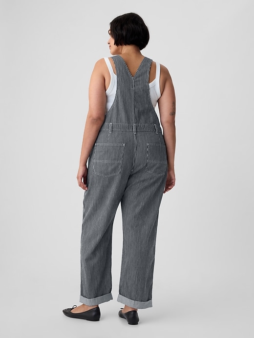 Image number 5 showing, Striped Loose Overalls