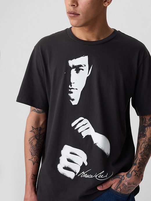 Image number 5 showing, Bruce Lee Graphic T-Shirt