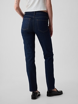 Mid Rise Vintage Slim Jeans with Washwell