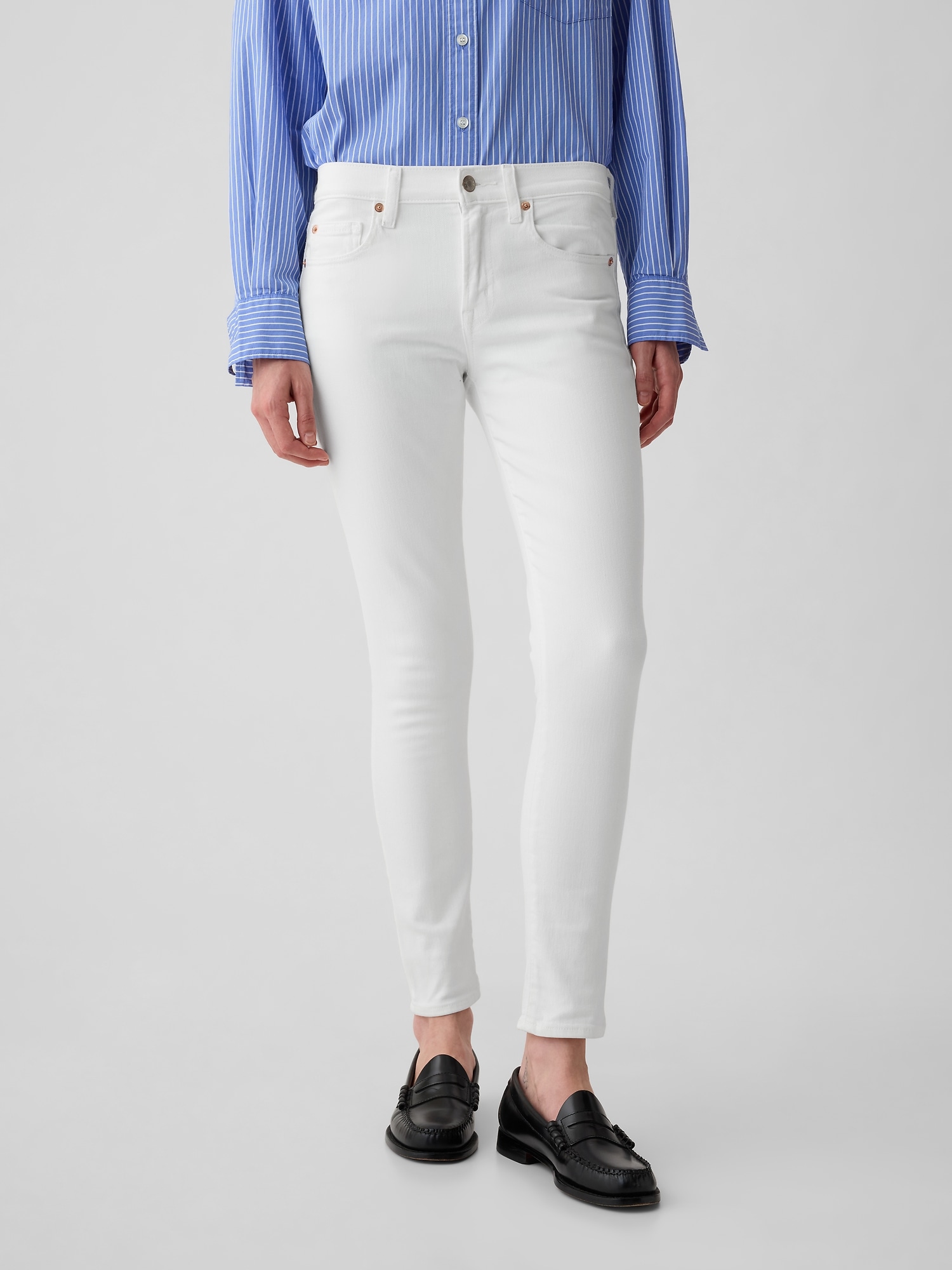 Buy GAP Women Women Blue Soft Wear Mid Rise Curvy True Skinny Jeans 