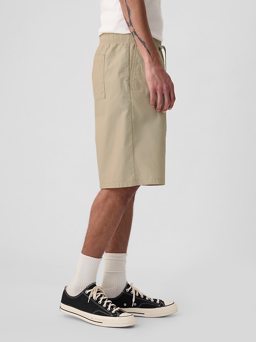 Image number 4 showing, 10" Poplin Easy Shorts with E-Waist