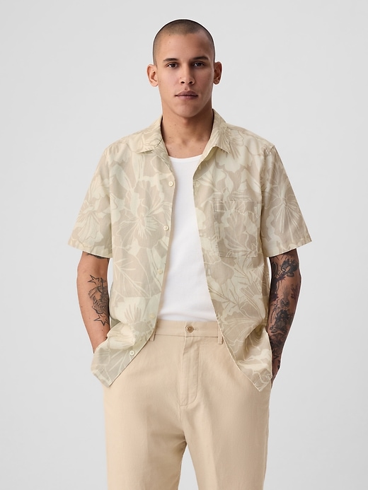 Image number 1 showing, Linen-Cotton Shirt