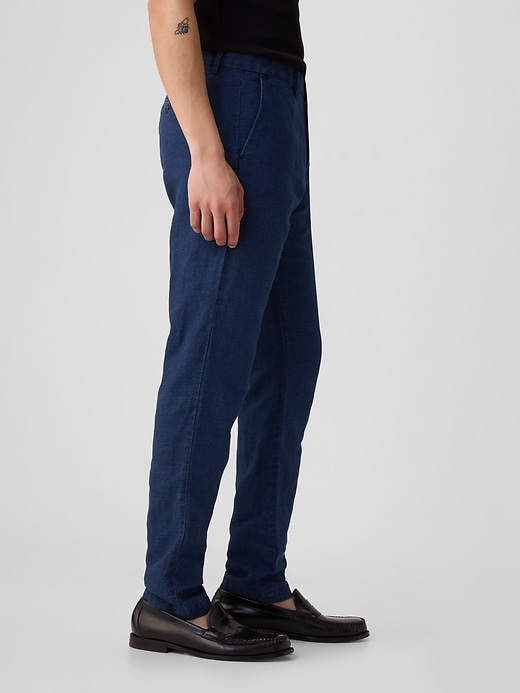 Image number 4 showing, Linen-Cotton Trousers in Slim Fit