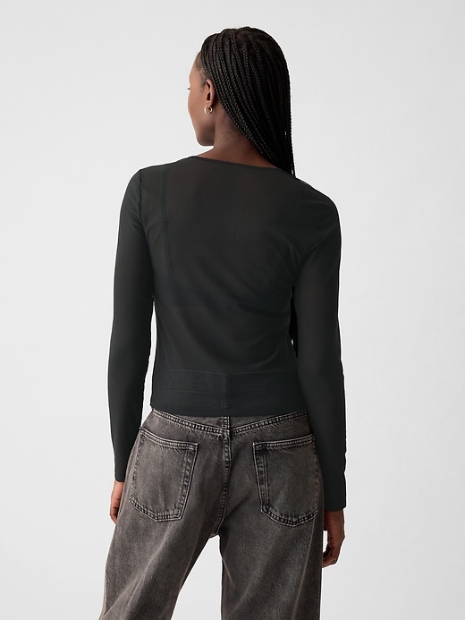 Image number 2 showing, Sheer Cropped T-Shirt