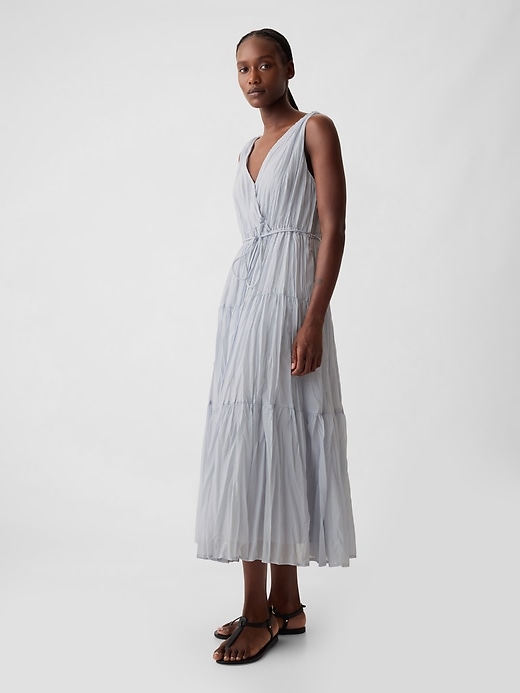 Image number 3 showing, Pleated Tiered Maxi Dress
