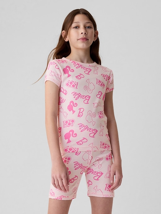 Image number 1 showing, GapKids &#124 Barbie Organic Cotton PJ Shorts Set