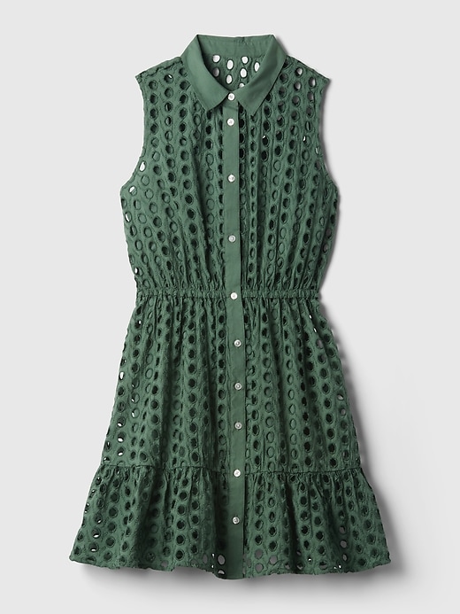 Image number 7 showing, Eyelet Tiered Mini Dress