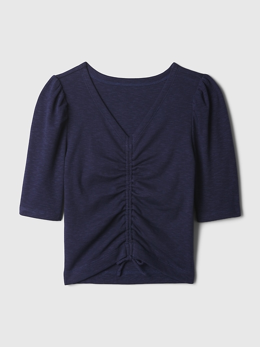 Image number 5 showing, Kids Essential Rib Ruched Shirt