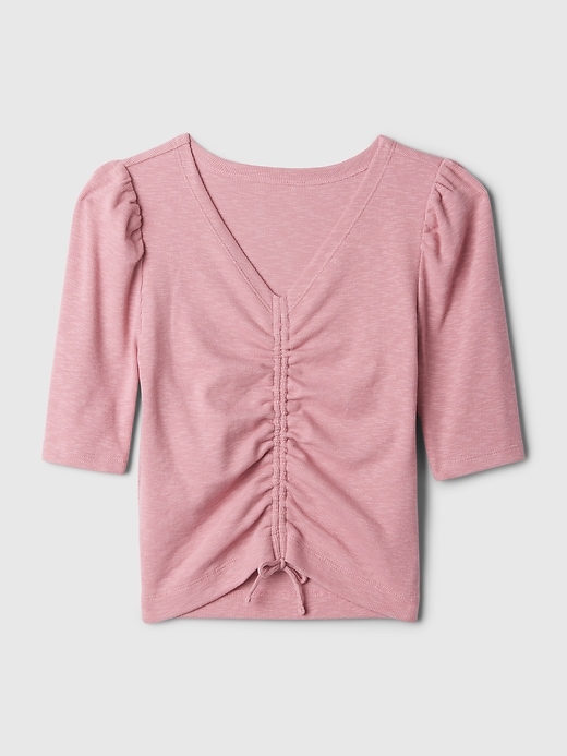 Image number 5 showing, Kids Essential Rib Ruched Shirt