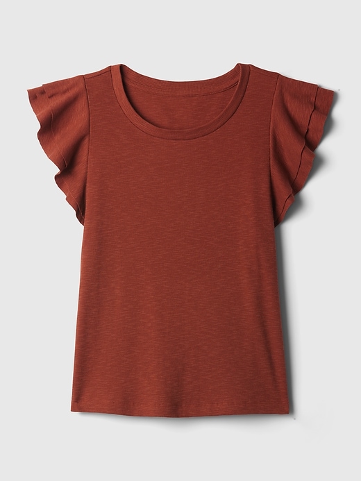 Image number 4 showing, Essential Rib Flutter Sleeve Shirt