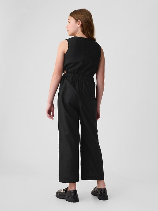 Image number 2 showing, Kids Linen-Cotton Jumpsuit