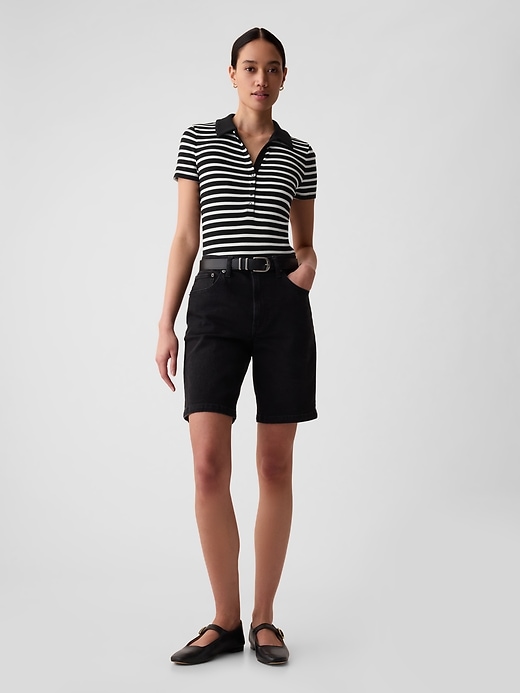 Image number 3 showing, Modern Rib Polo Bodysuit