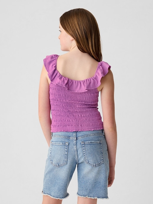 Image number 2 showing, Kids Ruffle Smocked Tank Top