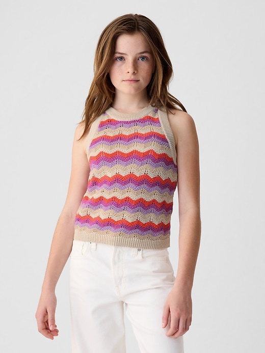 Image number 1 showing, Kids Crochet Tank Top