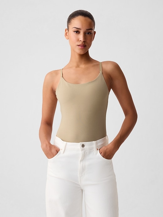 Image number 1 showing, Compact Jersey Cami Bodysuit