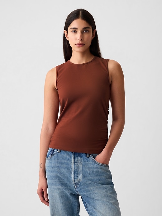 Image number 1 showing, Compact Jersey Cropped Tank Top