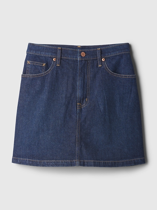 Image number 4 showing, Denim Mini Skirt