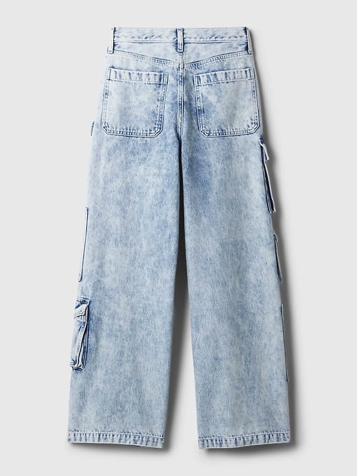 Image number 8 showing, Mid Rise Cargo Baggy Jeans