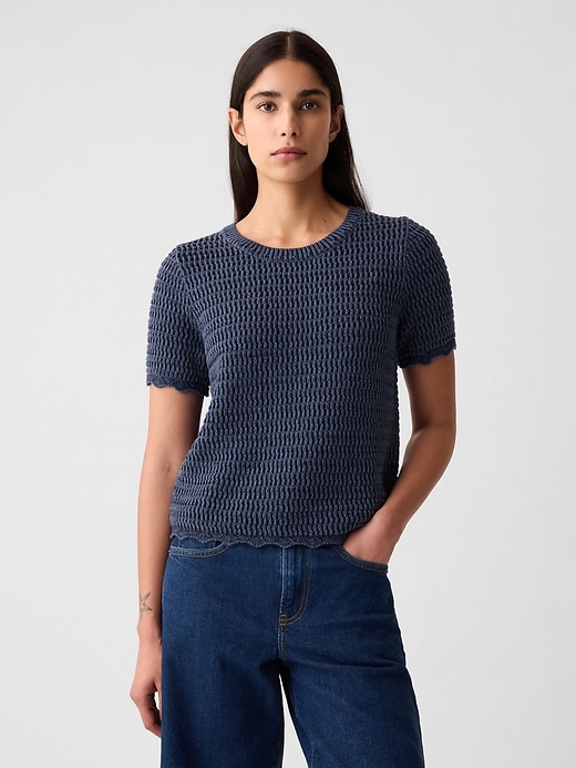 Image number 1 showing, Crochet Sweater