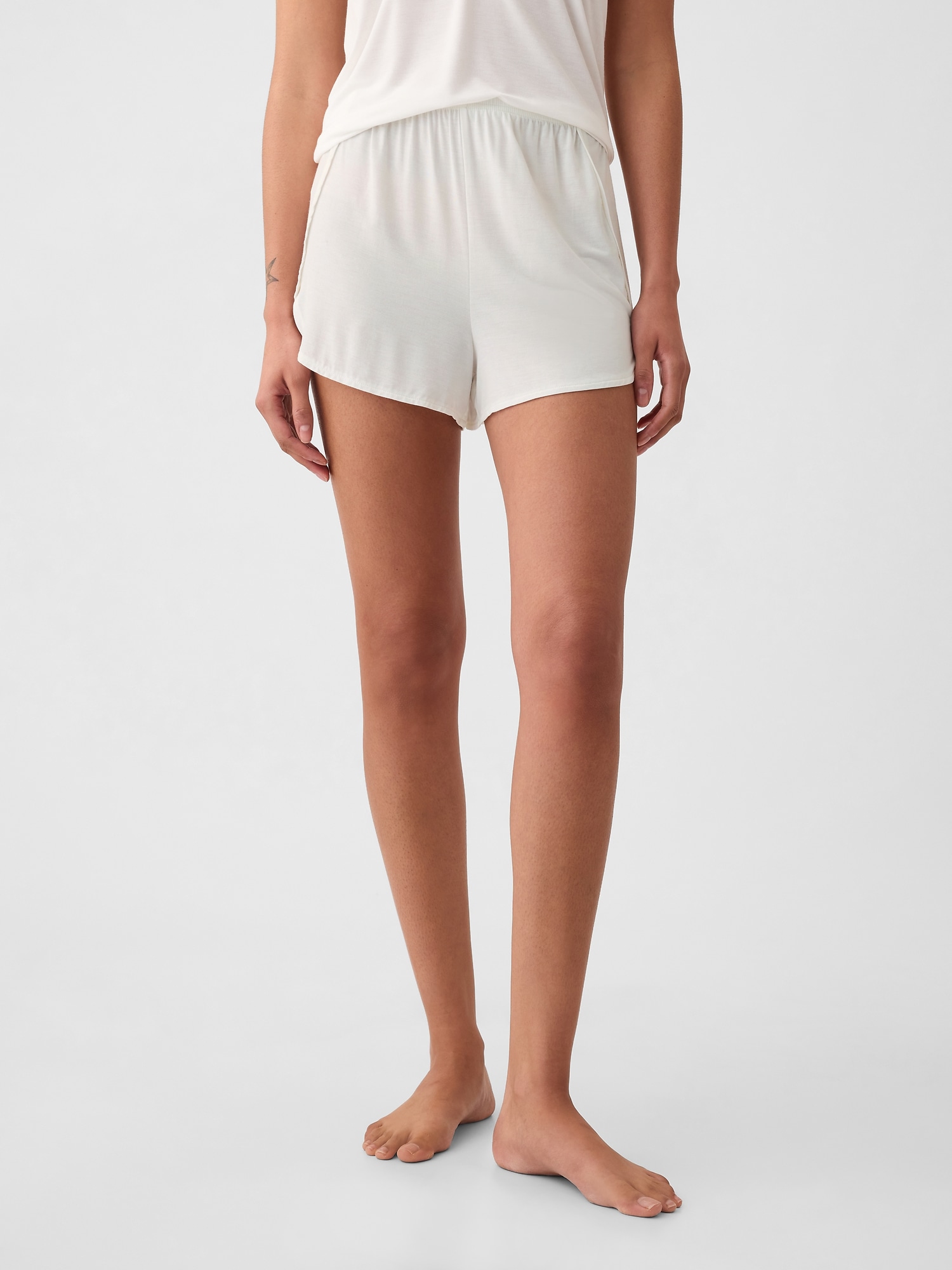 Shop Gap Flutter Pj Shorts In Off White