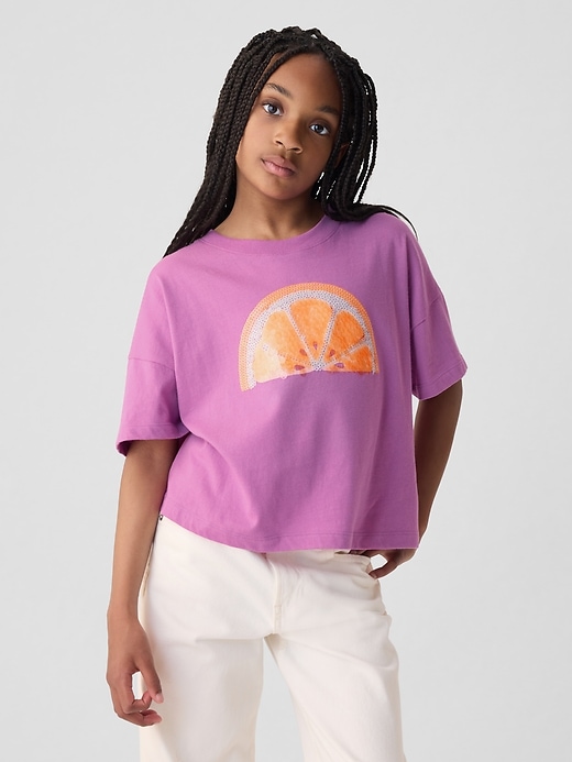Image number 1 showing, Kids Relaxed Graphic T-Shirt