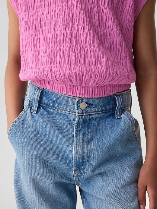 Image number 4 showing, Kids Smocked Cropped Muscle Tank Top