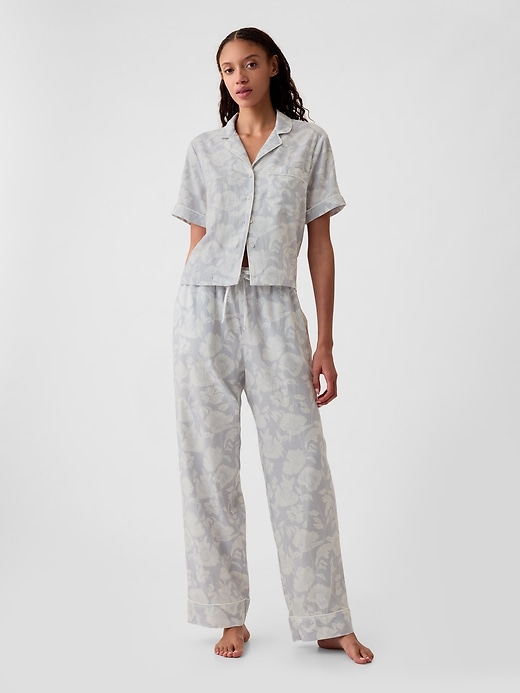 Image number 3 showing, Linen-Blend PJ Shirt