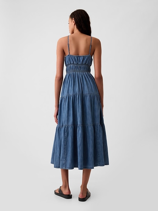 Image number 2 showing, Organic Cotton Denim Maxi Dress