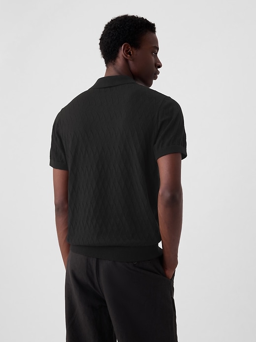 Image number 2 showing, Textured Polo Sweater