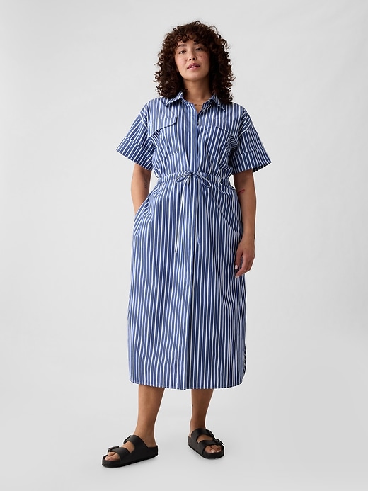 Image number 4 showing, Striped Midi Shirtdress