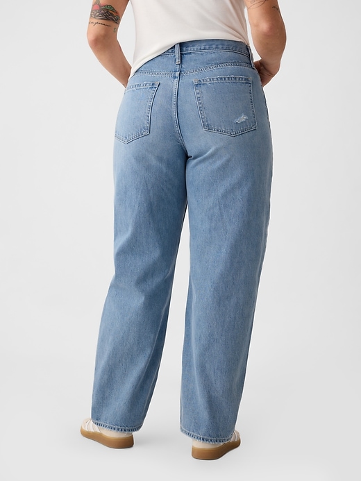 Image number 6 showing, High Rise Barrel Jeans
