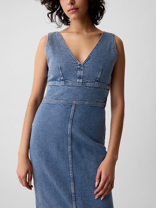 Image number 4 showing, Denim Midi Dress