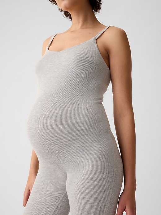 Image number 4 showing, Maternity Rib One-Piece