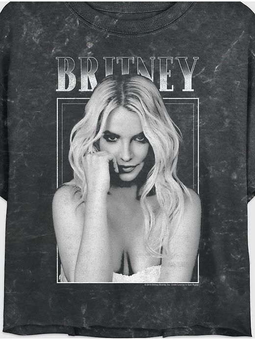 Image number 2 showing, Britney Spears Graphic Boxy Cropped Tee
